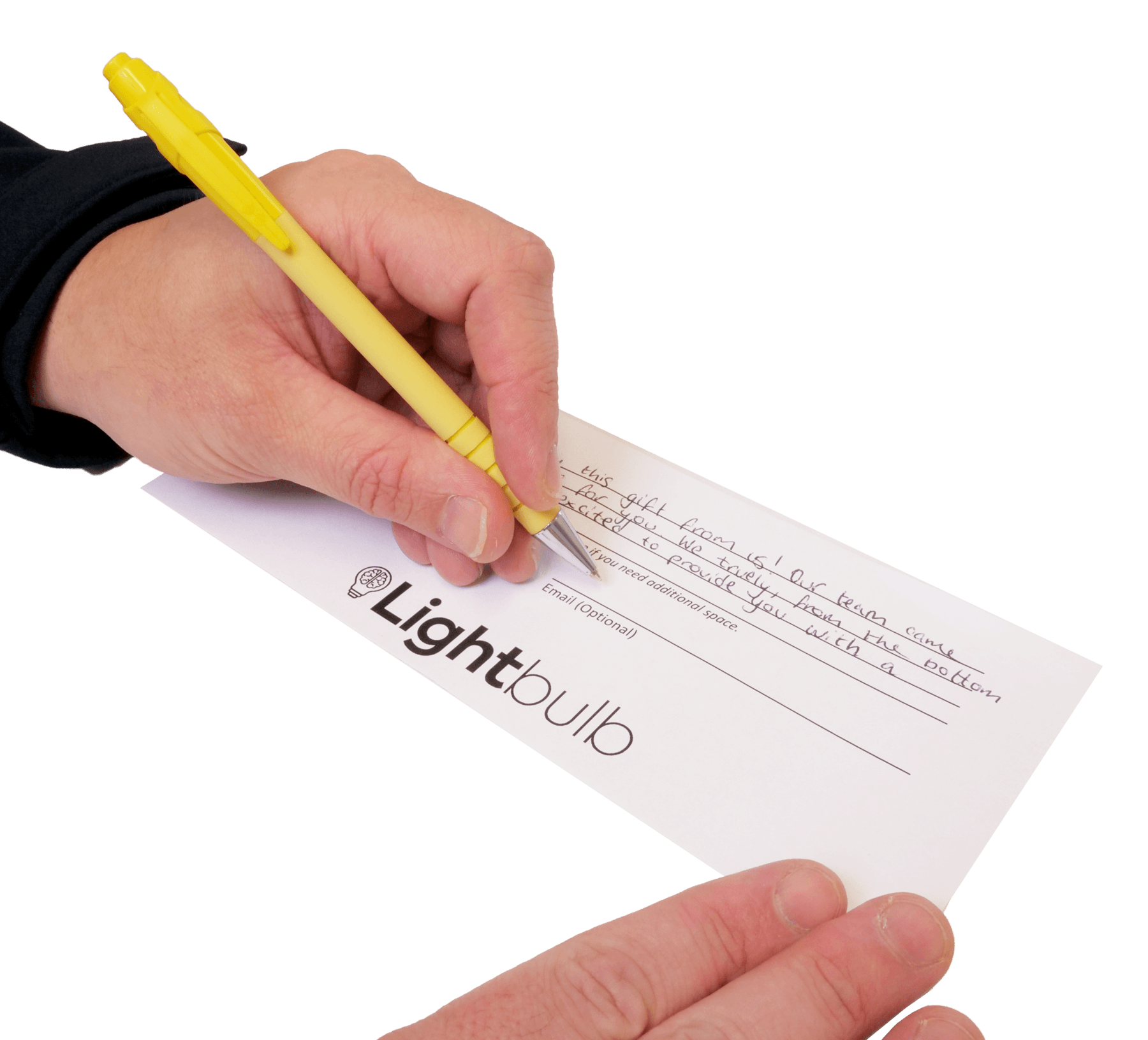 Dedication Card/ Toy For Life/Corporate Team Building/Lightbulb Teams